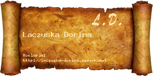 Laczuska Dorina névjegykártya